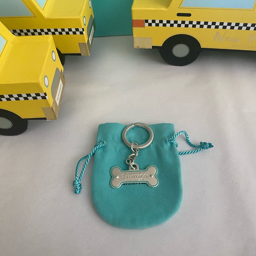 Tiffany & Co. Silver Dog Bone Keychain